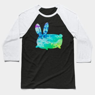 Rainbow Watercolor Bunny Baseball T-Shirt